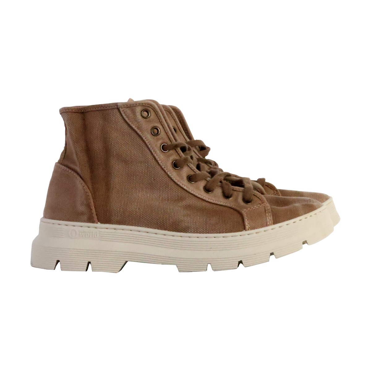 Basket Montante à Lacets Bota Enzimatica beige enz, NATURAL WORLD