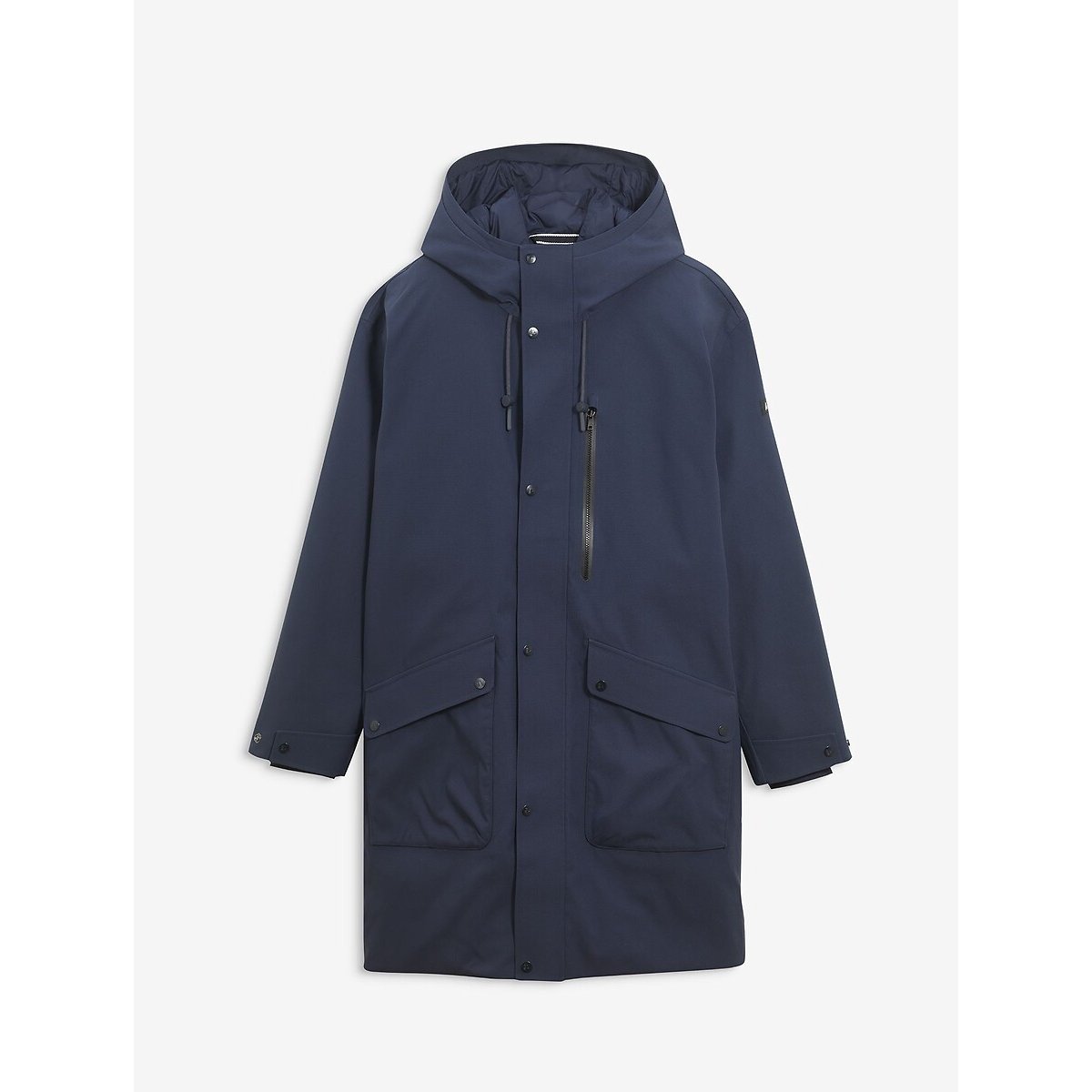 Parka invernale lungo con tasche multiple MTD blu marino, AIGLE