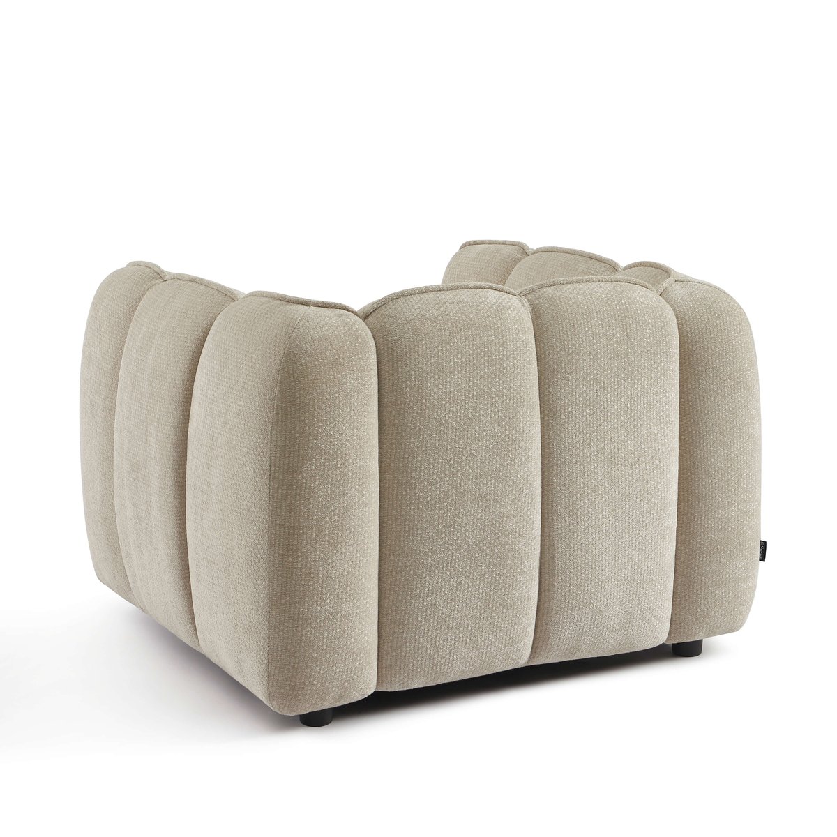 Fauteuil 1 place en tissu MATILDA beige, SORELH