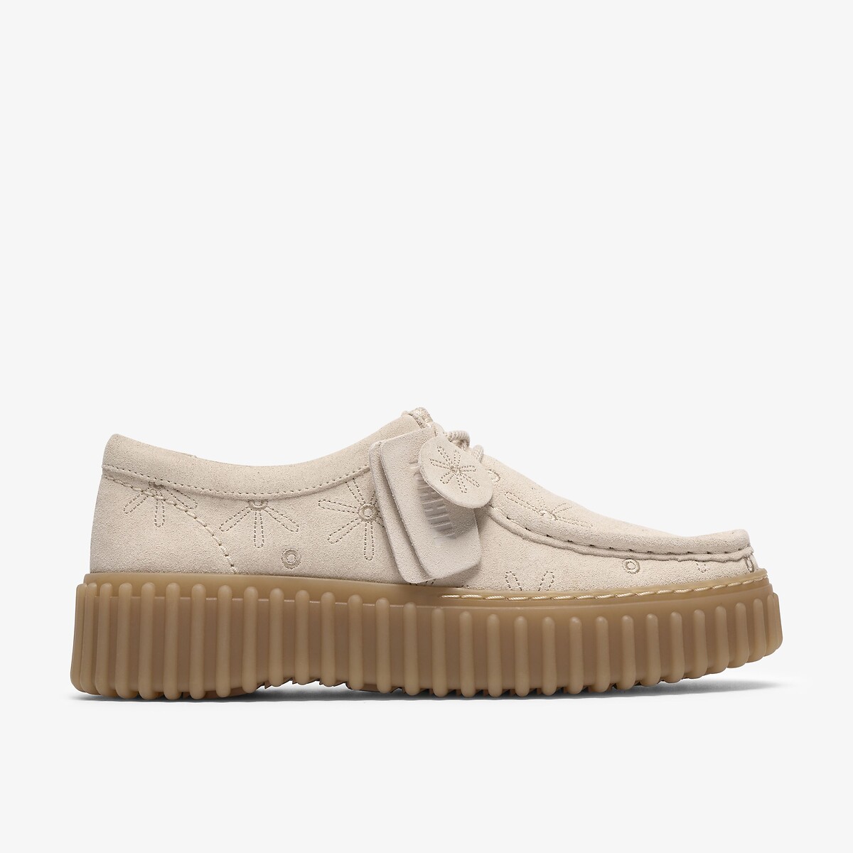 Scarpe in pelle ricamata, TORHILL BEE crema, CLARKS