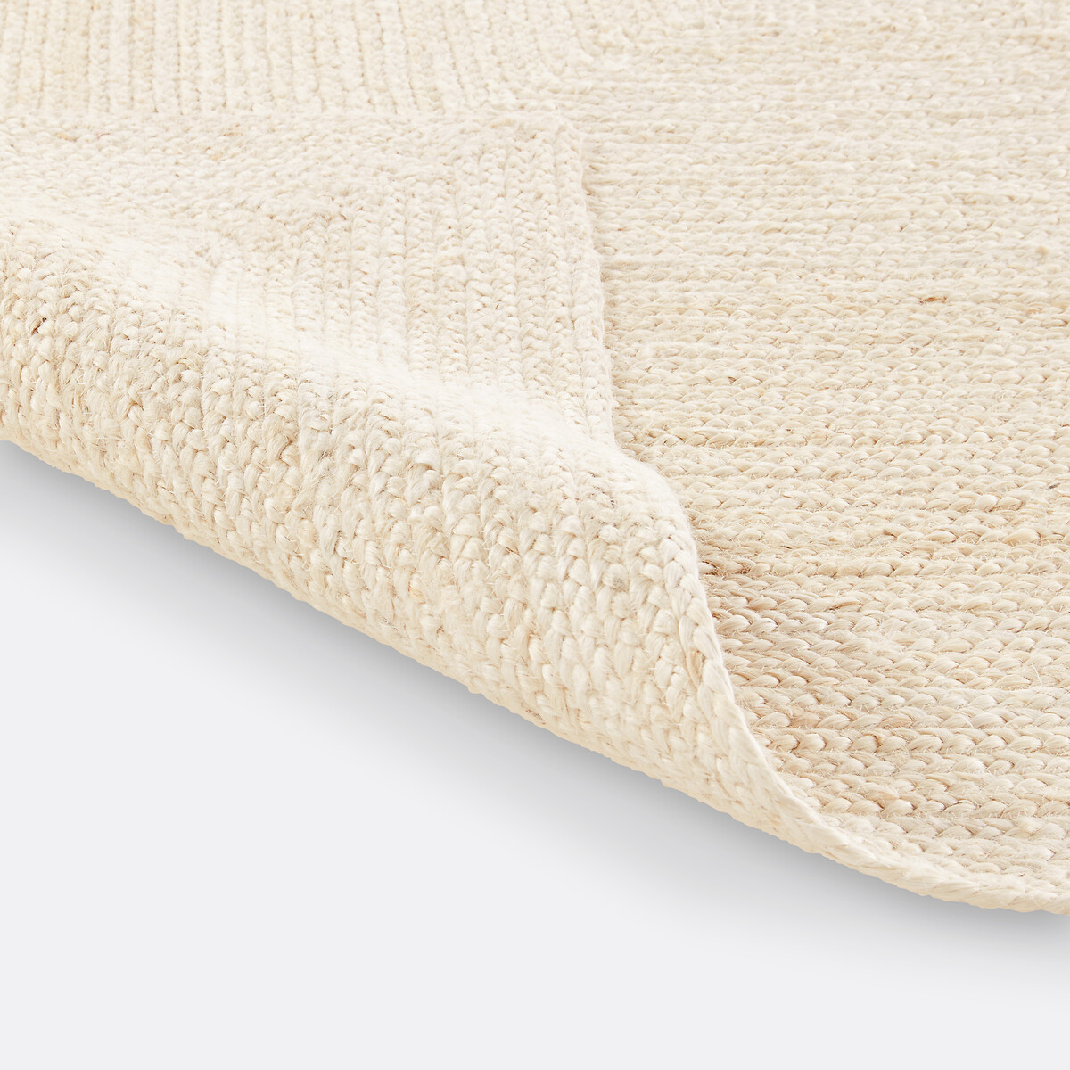 Tapete quadrado, em juta branqueda, Aftas bleached, LA REDOUTE INTERIEURS