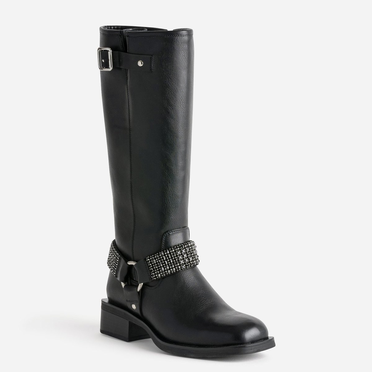 Botte Plate RAMIA noir, TEXTO