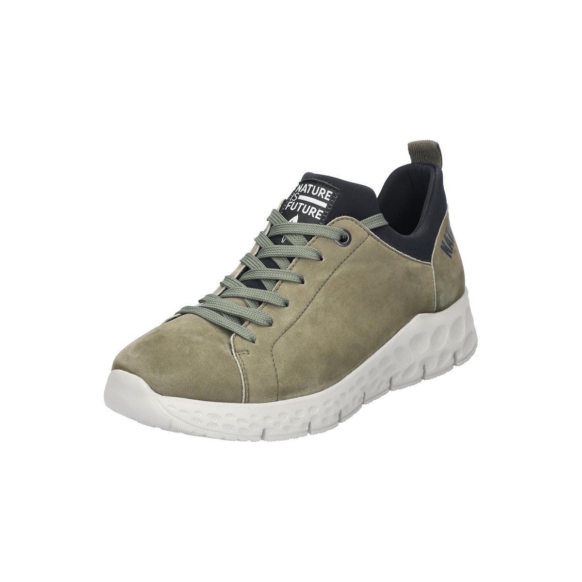 Baskets en cuir / textile WOODY kaki 5141, MEPHISTO
