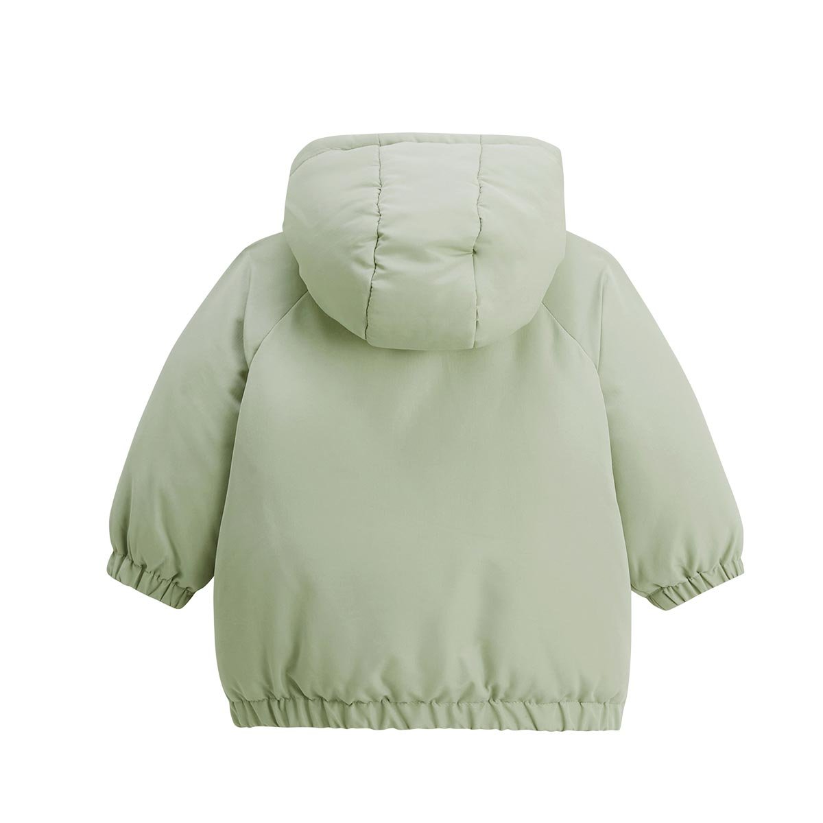 Manteau enfant imperméable doublé sherpa Lison vert, PETIT BEGUIN