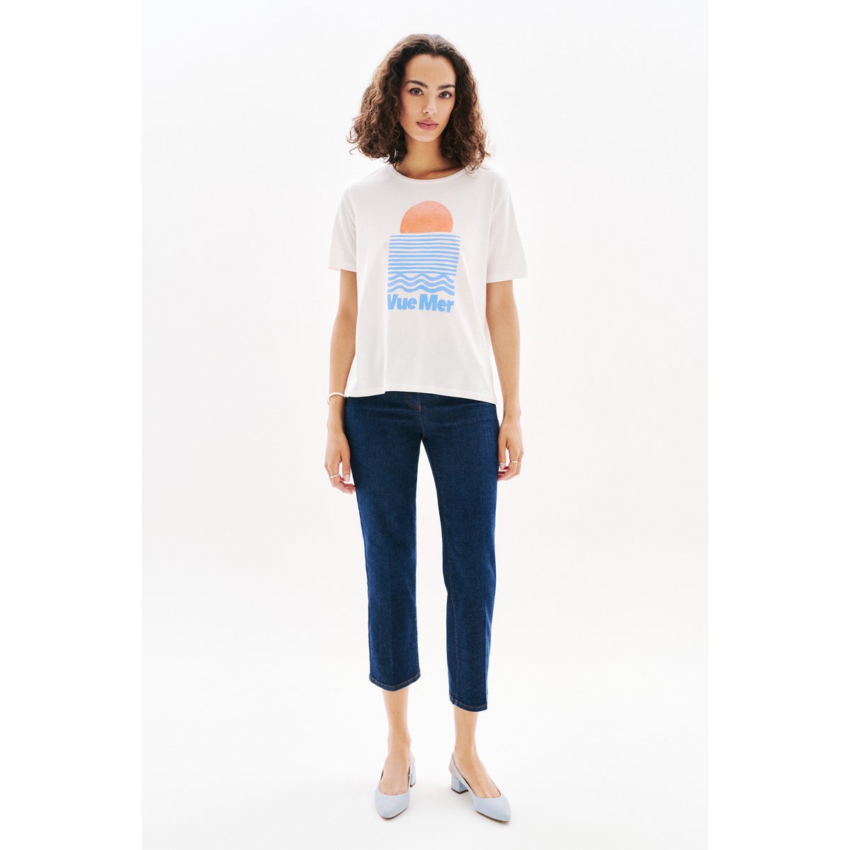 T-shirt TIM-OCEAN ecru, CAROLL