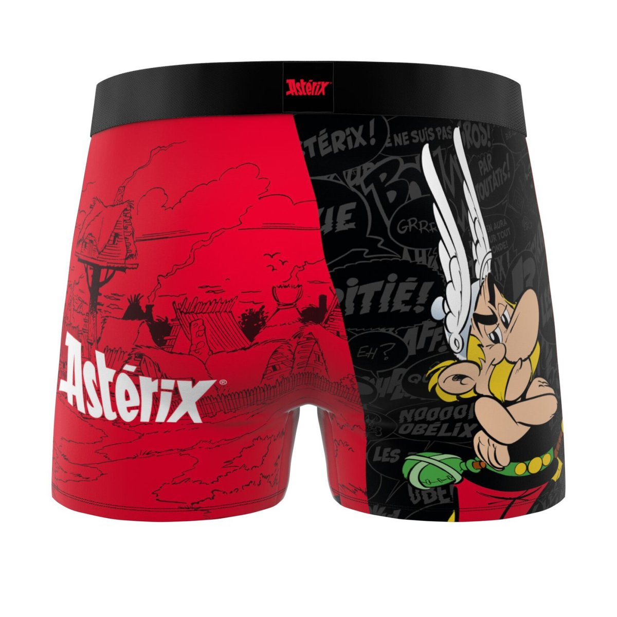 Lot De 3 Boxers Asterix jaune/rouge/noir/bleu, FREEGUN