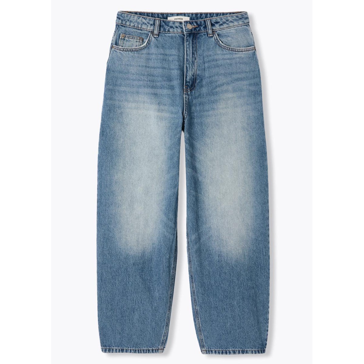 LEO jean barrel taille haute jean moyen, PROMOD
