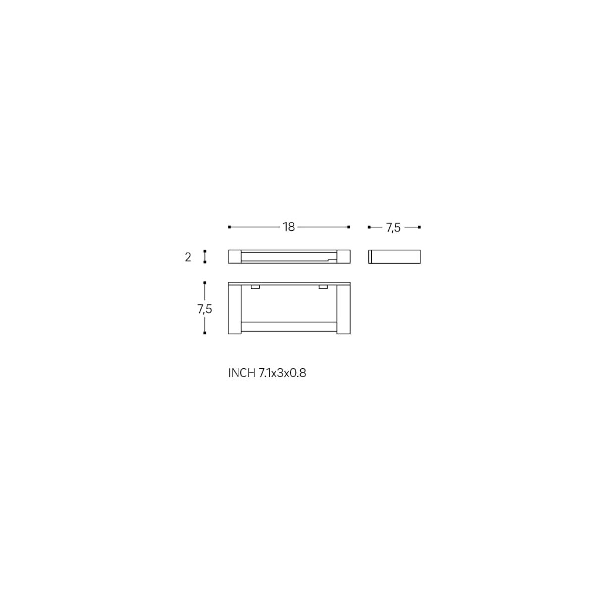 Porte Papier Toilette  METRIC noir, COSMIC