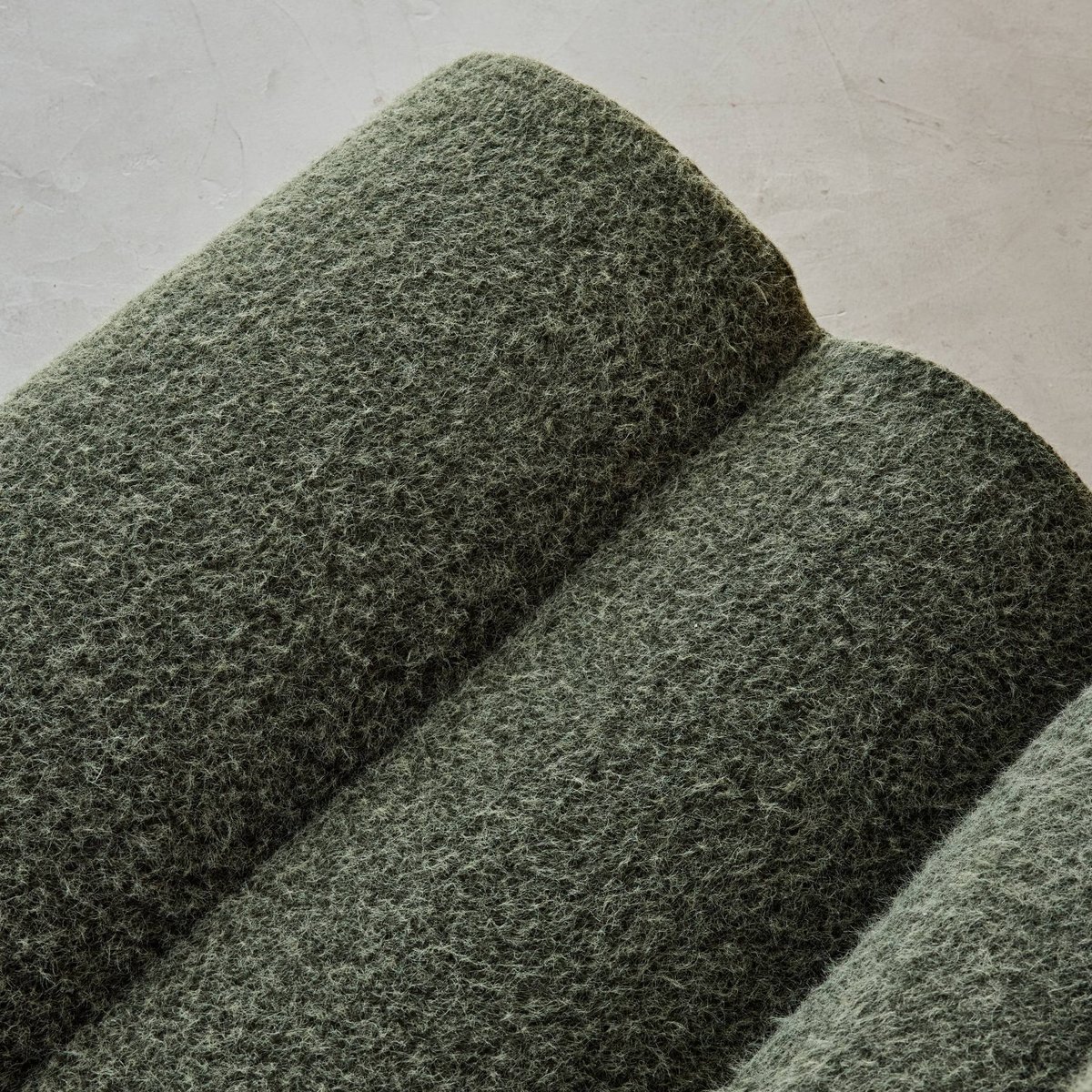 Chauffeuse compressée tissu effet alpaca 1 place NOVA kaki, SWEEEK