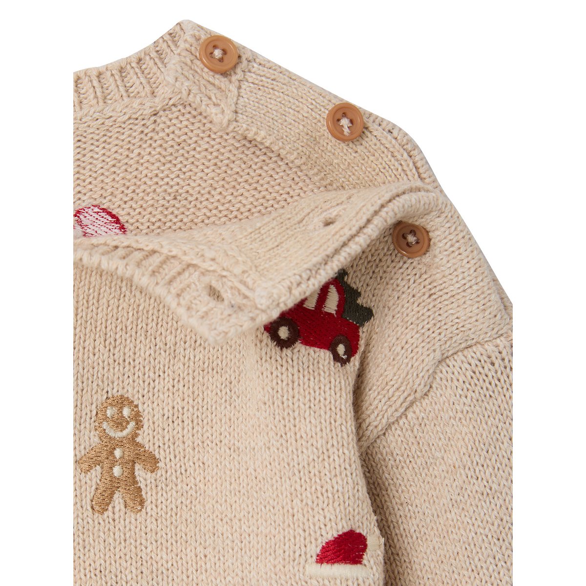 Ensemble pull et pantalon beige chiné, VERTBAUDET