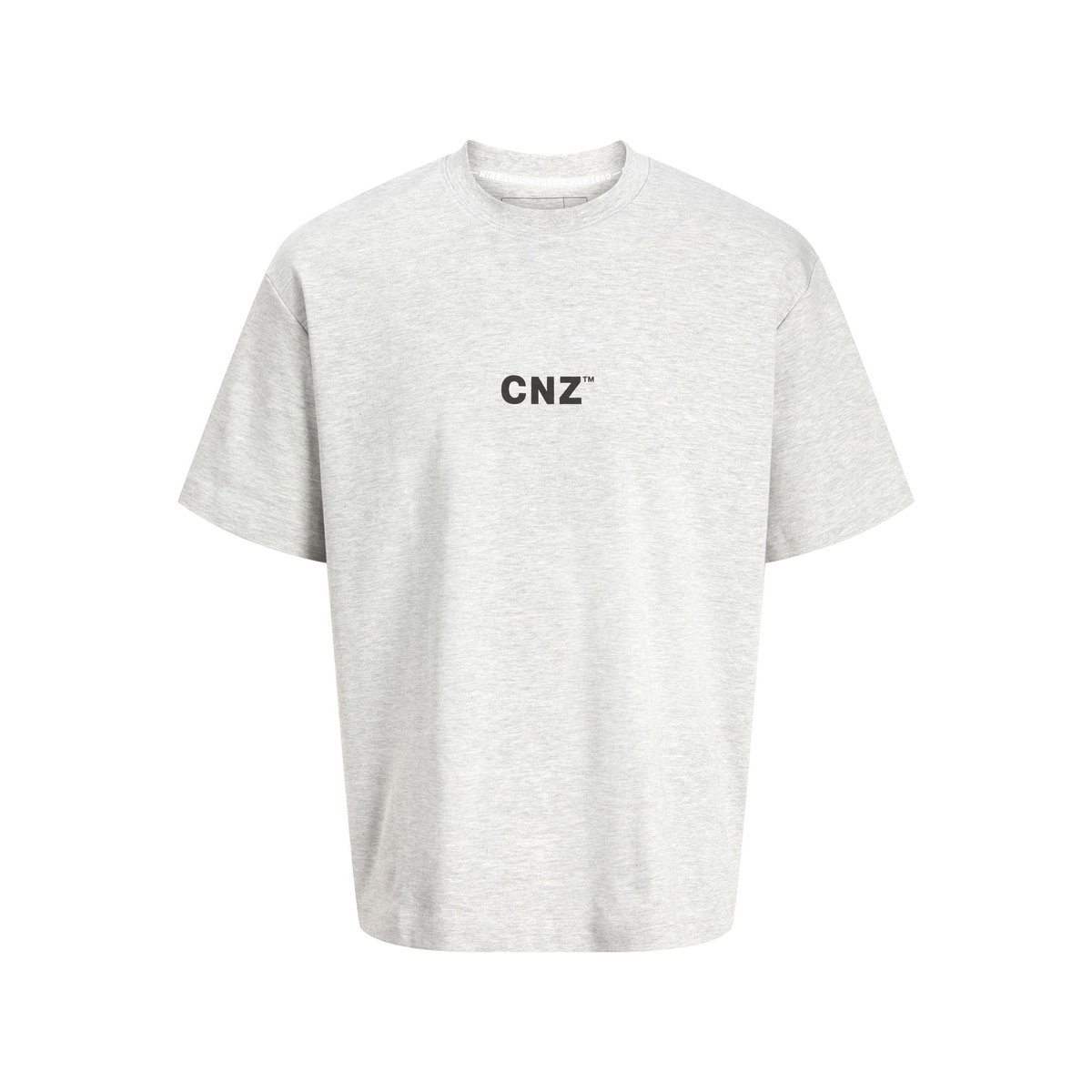 T-Shirt grise - light grey melange, JACK & JONES