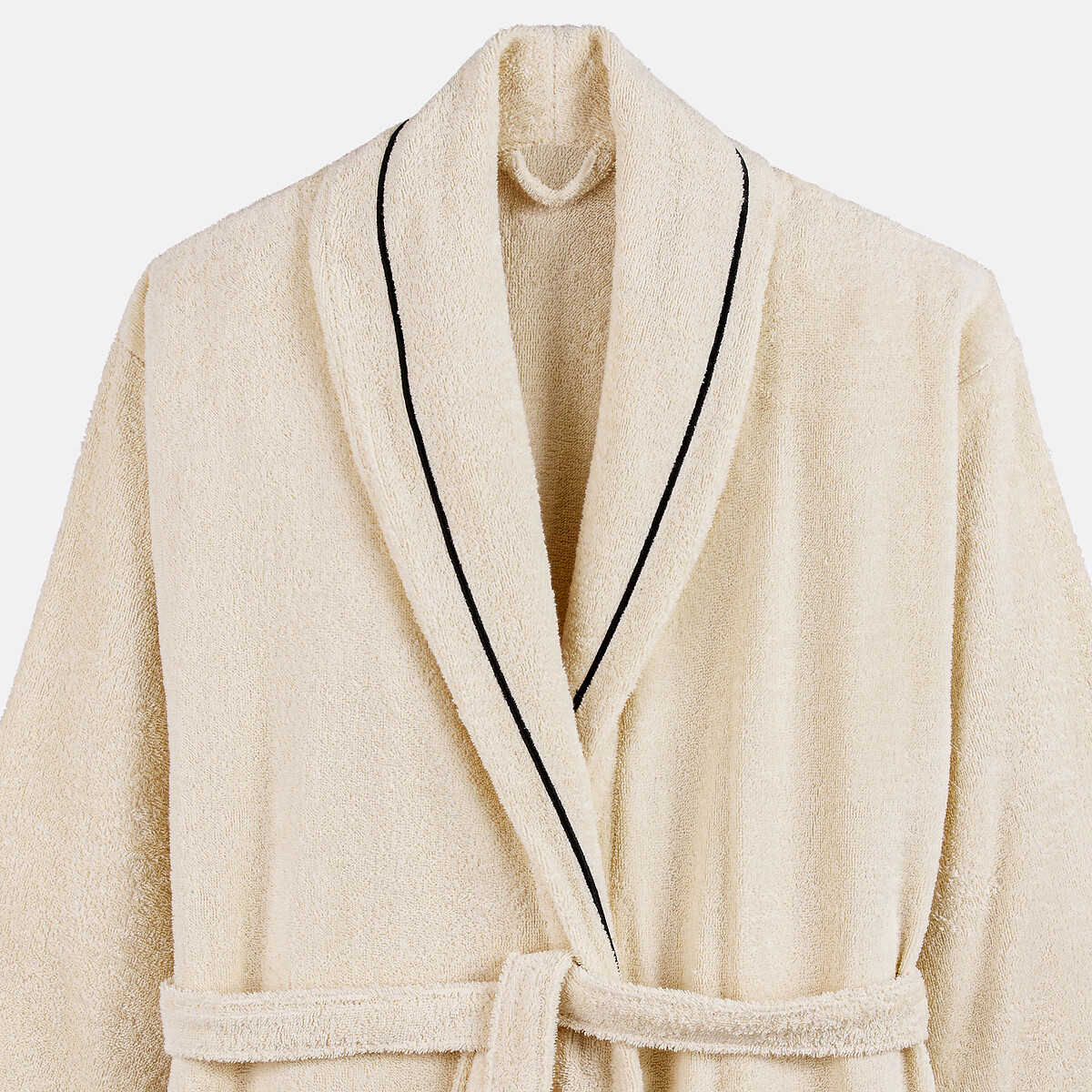 Peignoir adulte châle en coton peigné 400 g/m2, Victor ivoire, LA REDOUTE INTERIEURS