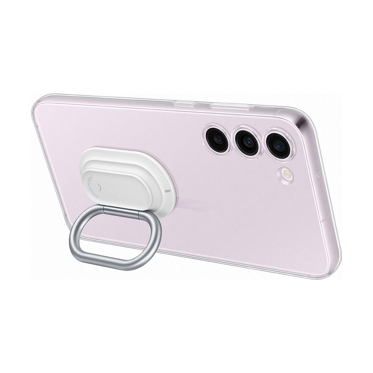 Coque S23+ transparente support amovible transparent, SAMSUNG