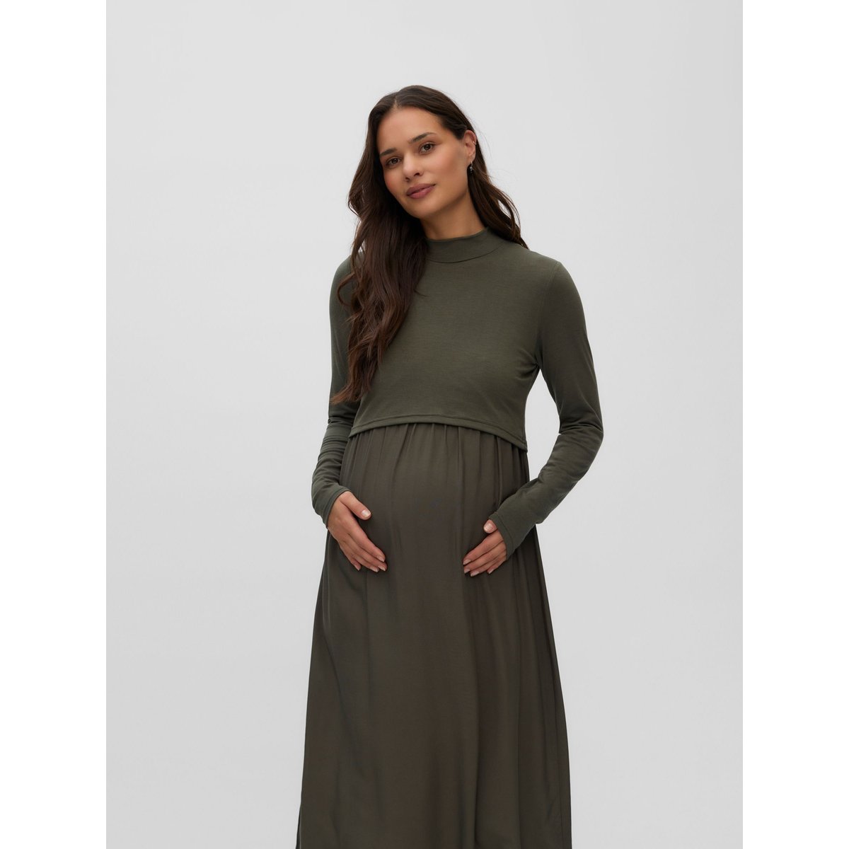 Robe rifle green, MAMA LICIOUS