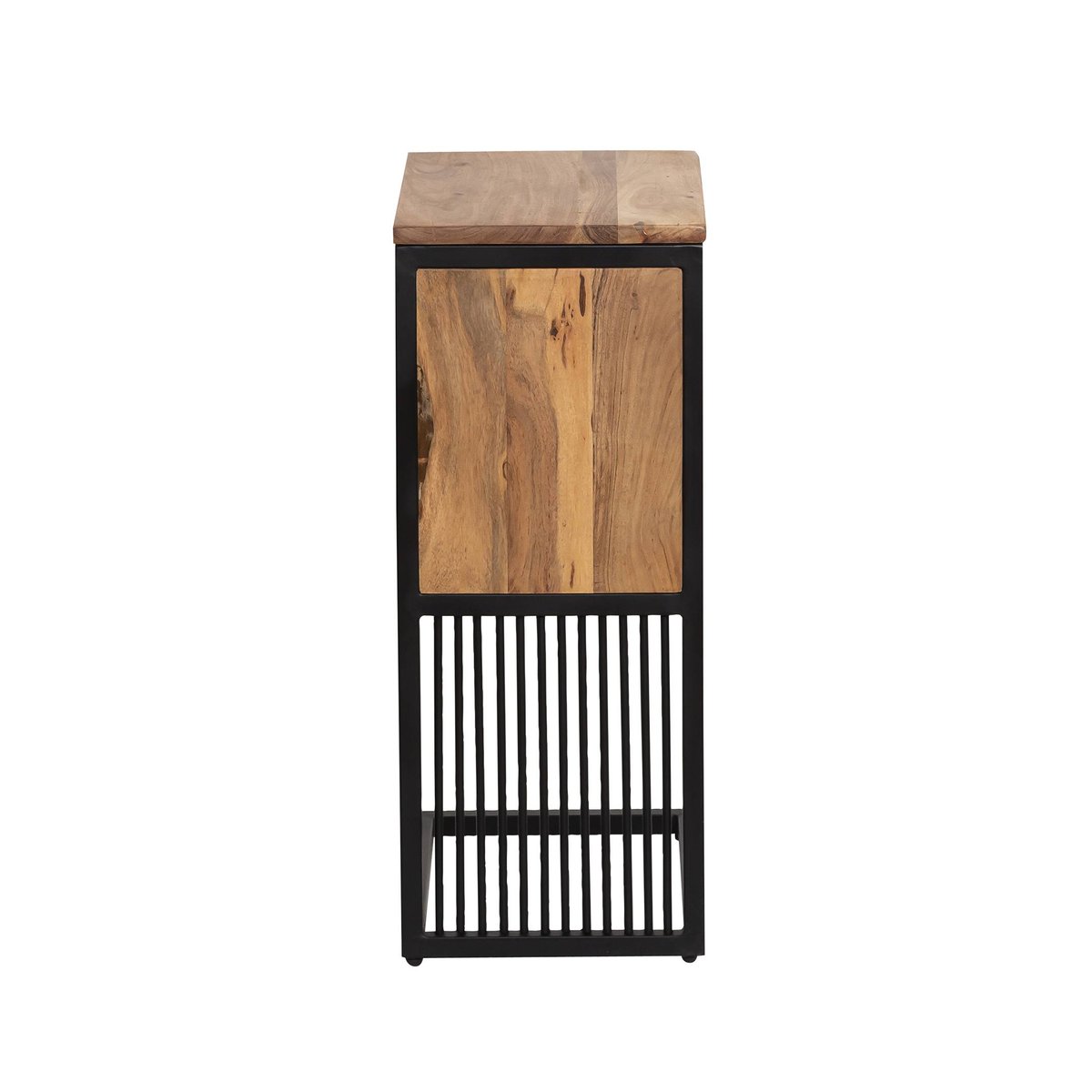 Bout de canapé en bois d'acacia MATTIA noir, MADE IN MEUBLES 