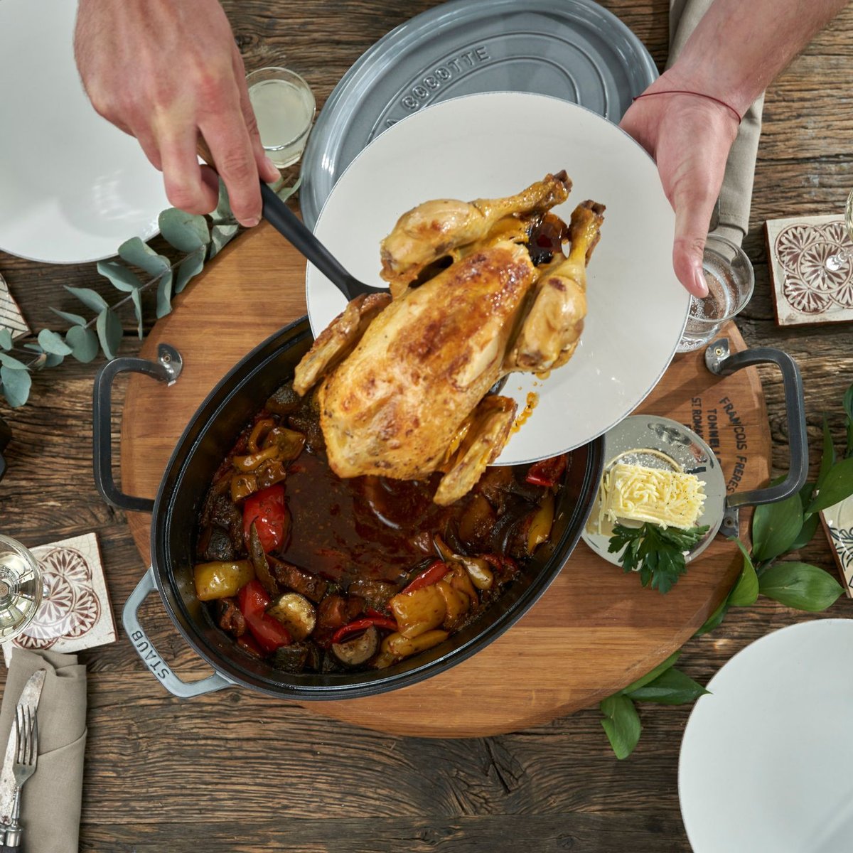 Cocotte ovale 31 cm Gris graphite gris graphite, STAUB