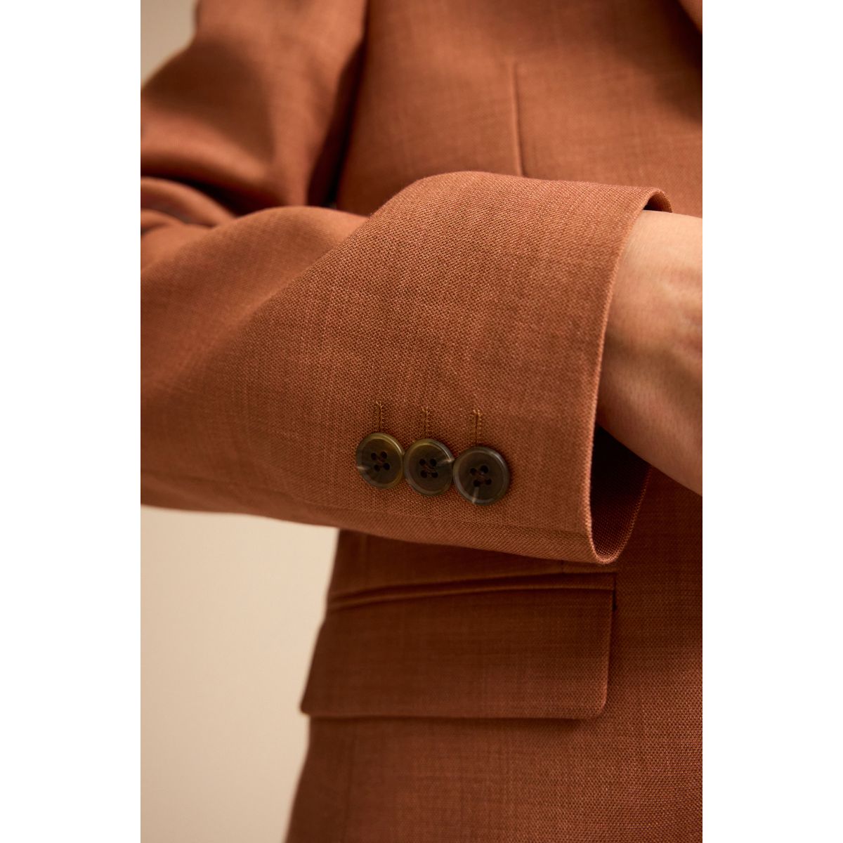 Veste de costume marron fauve, NEXT