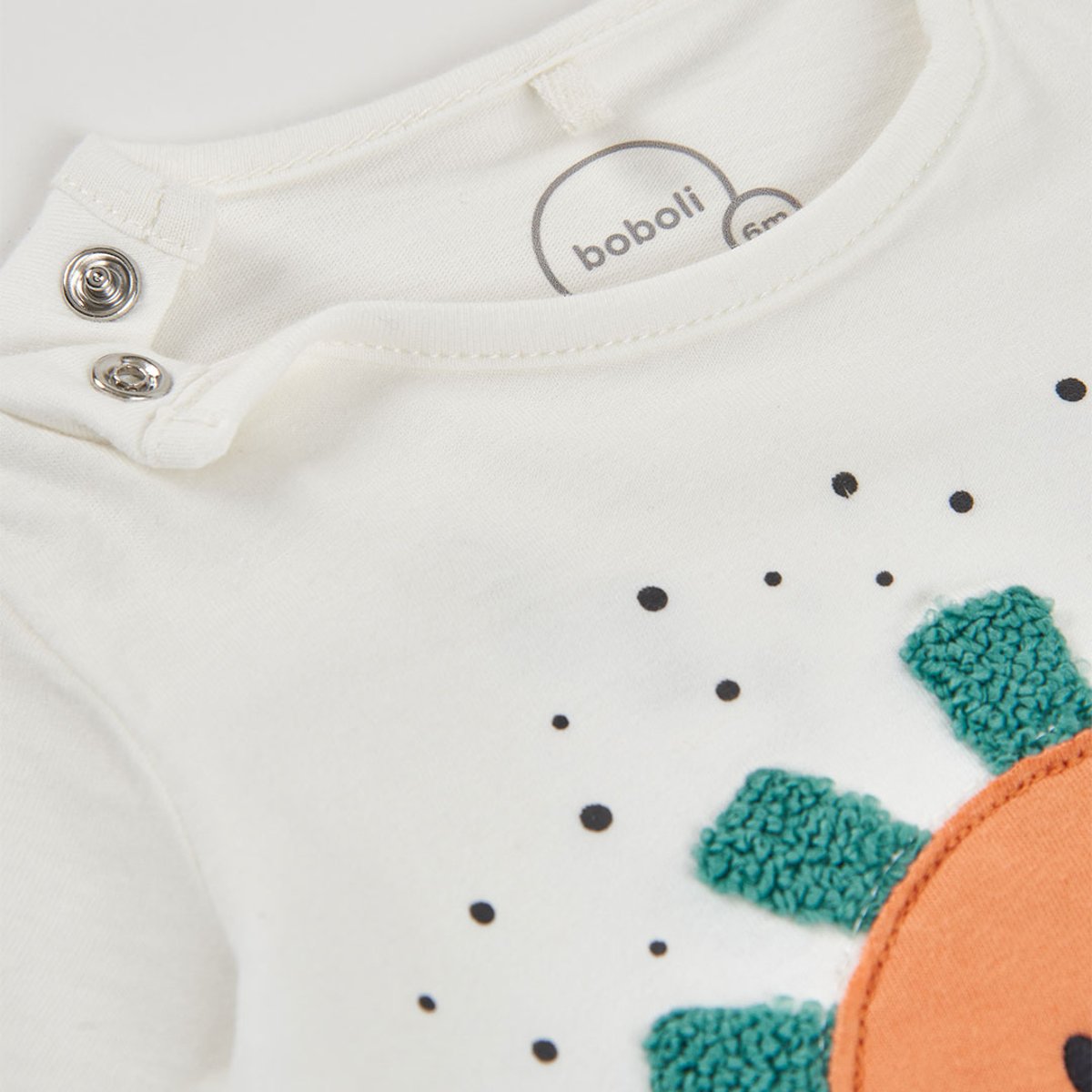 Barboteuse en coton blanc, BOBOLI