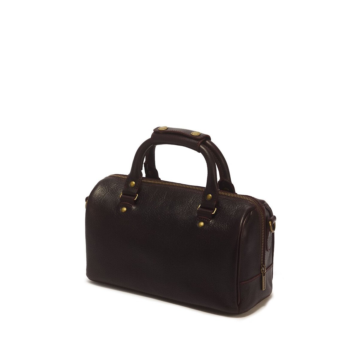 Handtasche Overdrive aus Leder mit Henkeln braun, DR. MARTENS