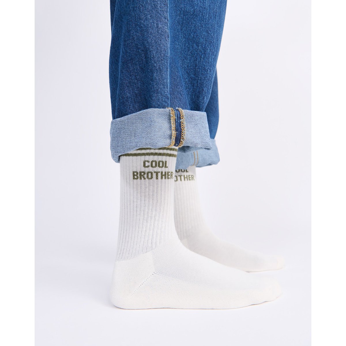 Chaussettes Cool Brother beige crème, EMOI EMOI