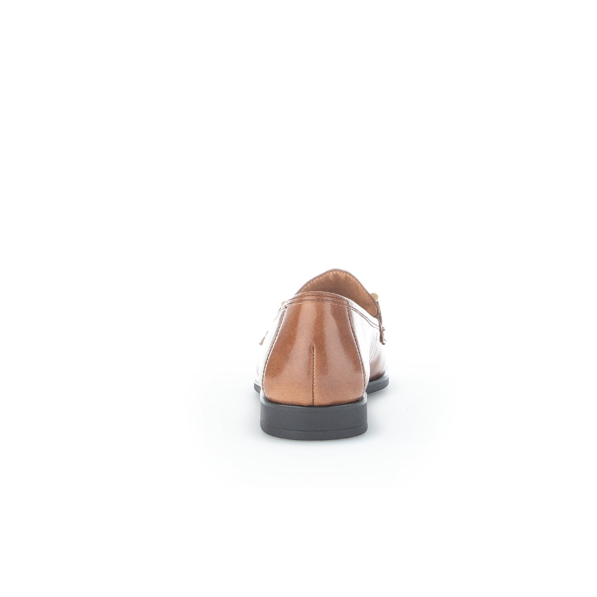 Mocassins en cuir à talon décroché cognac, GABOR