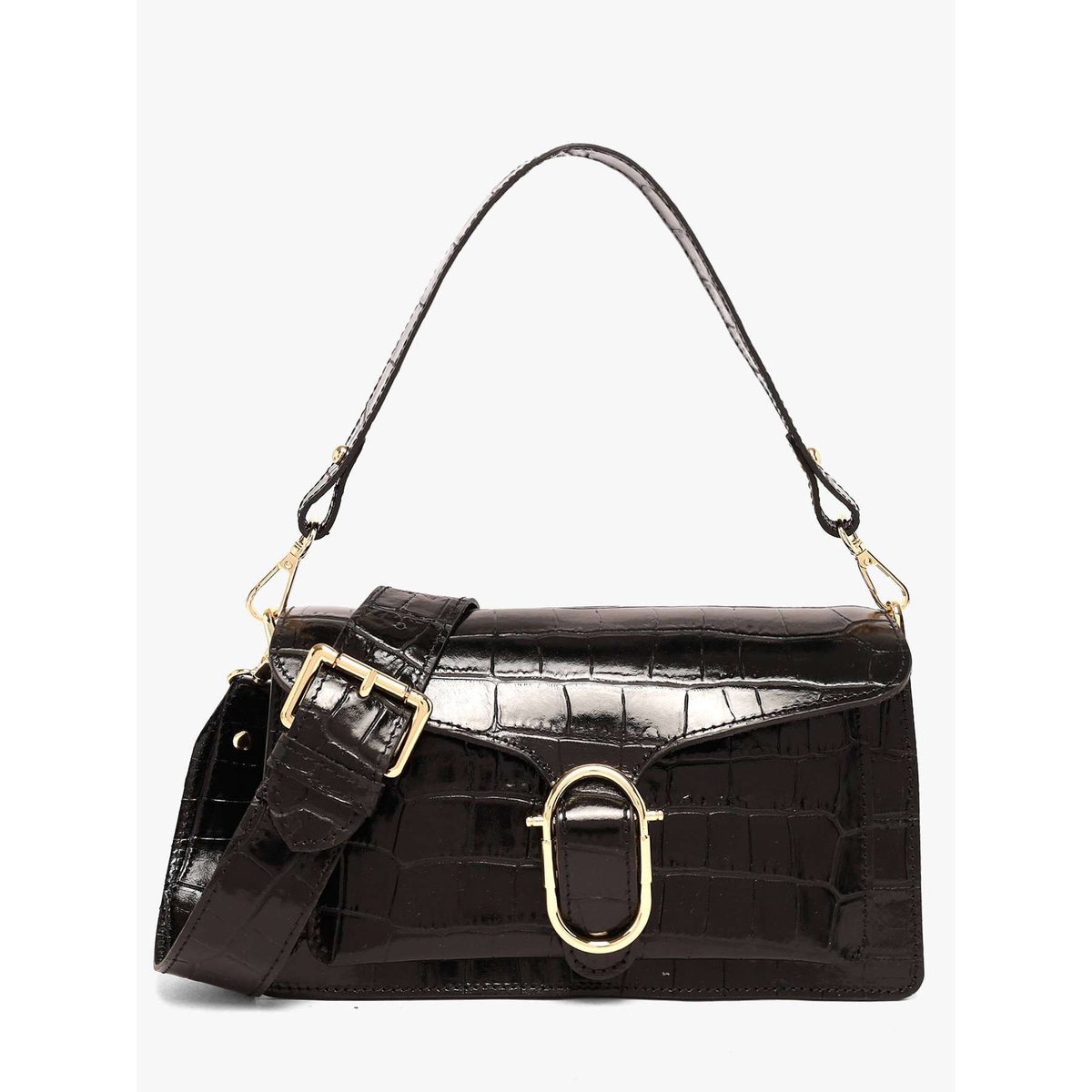 Sac bandoulière Cocco balo cuir nero, MILANO