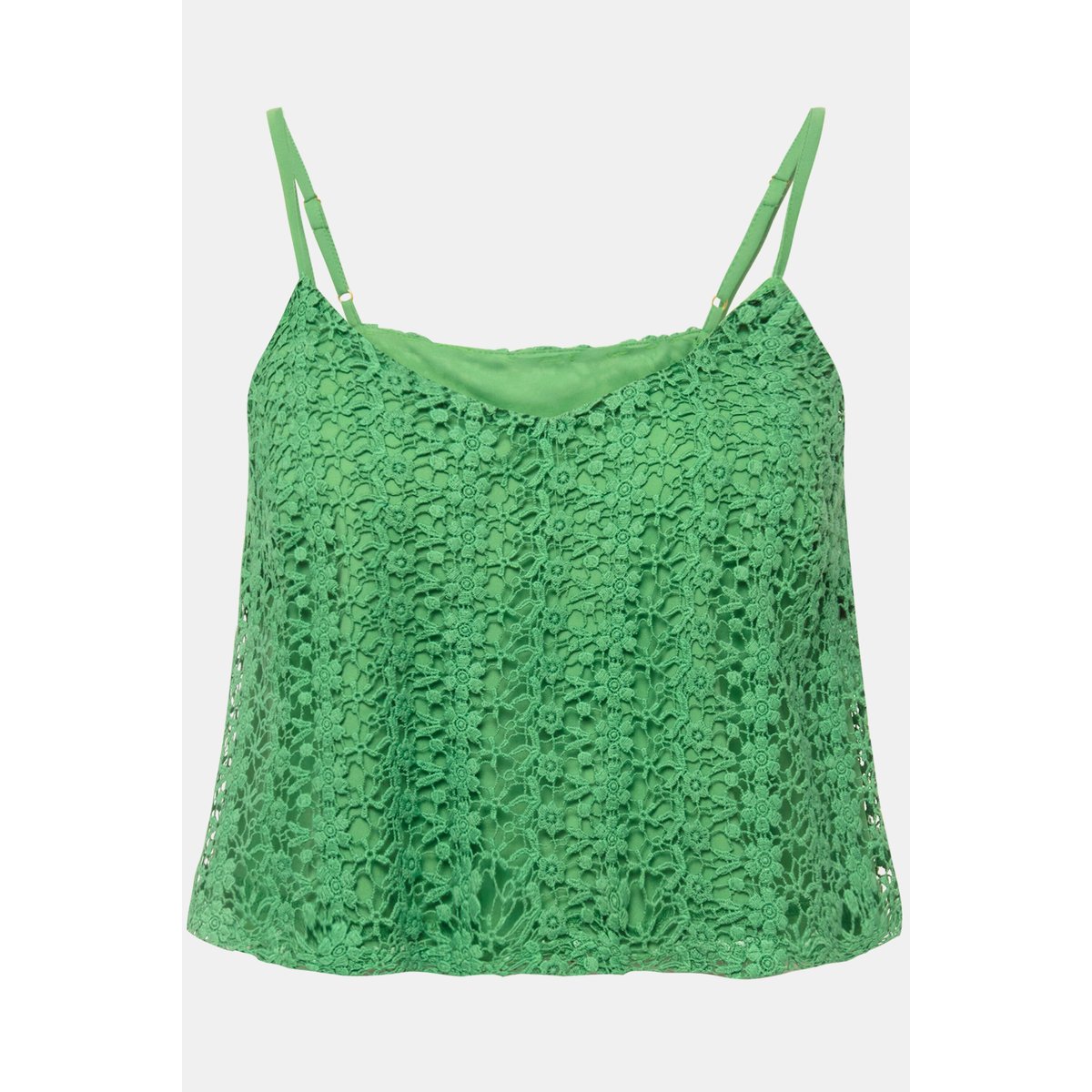 Blouse courte en dentelle au crochet avec vert clair, STUDIO UNTOLD