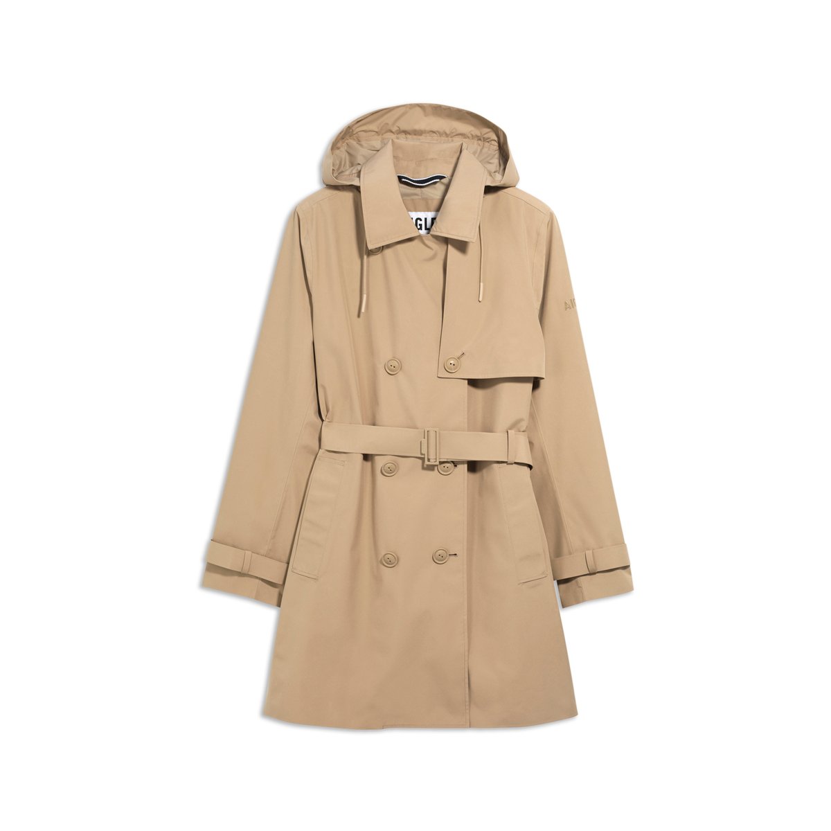 Trench à capuche GORE-TEX beige, AIGLE