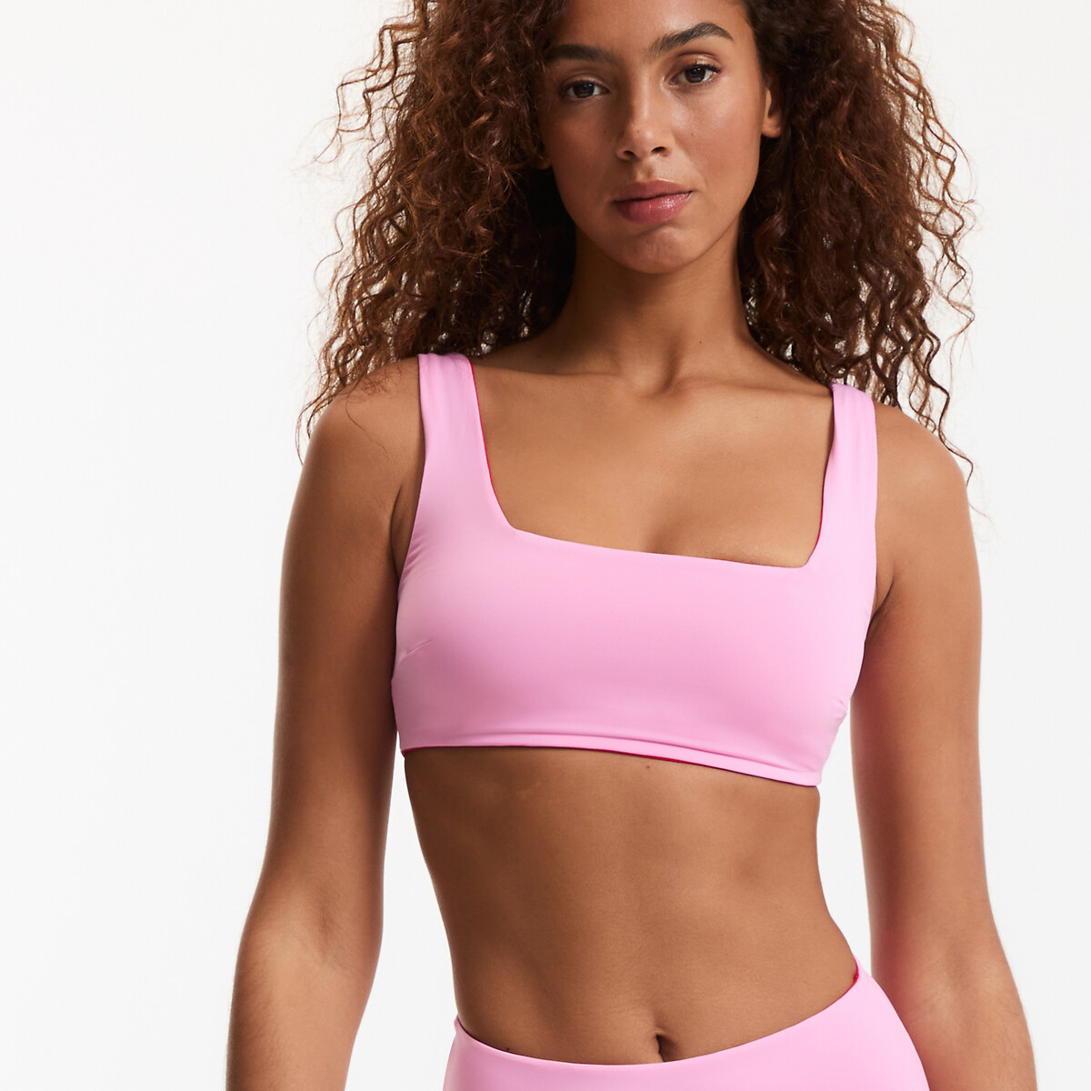 Soutien de biquíni bandeau reversível vermelho, LA REDOUTE COLLECTIONS