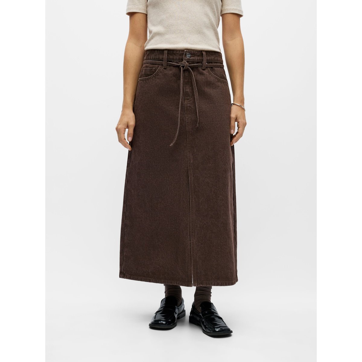 Jupe Mi-Longue marron - seal brown1, OBJECT