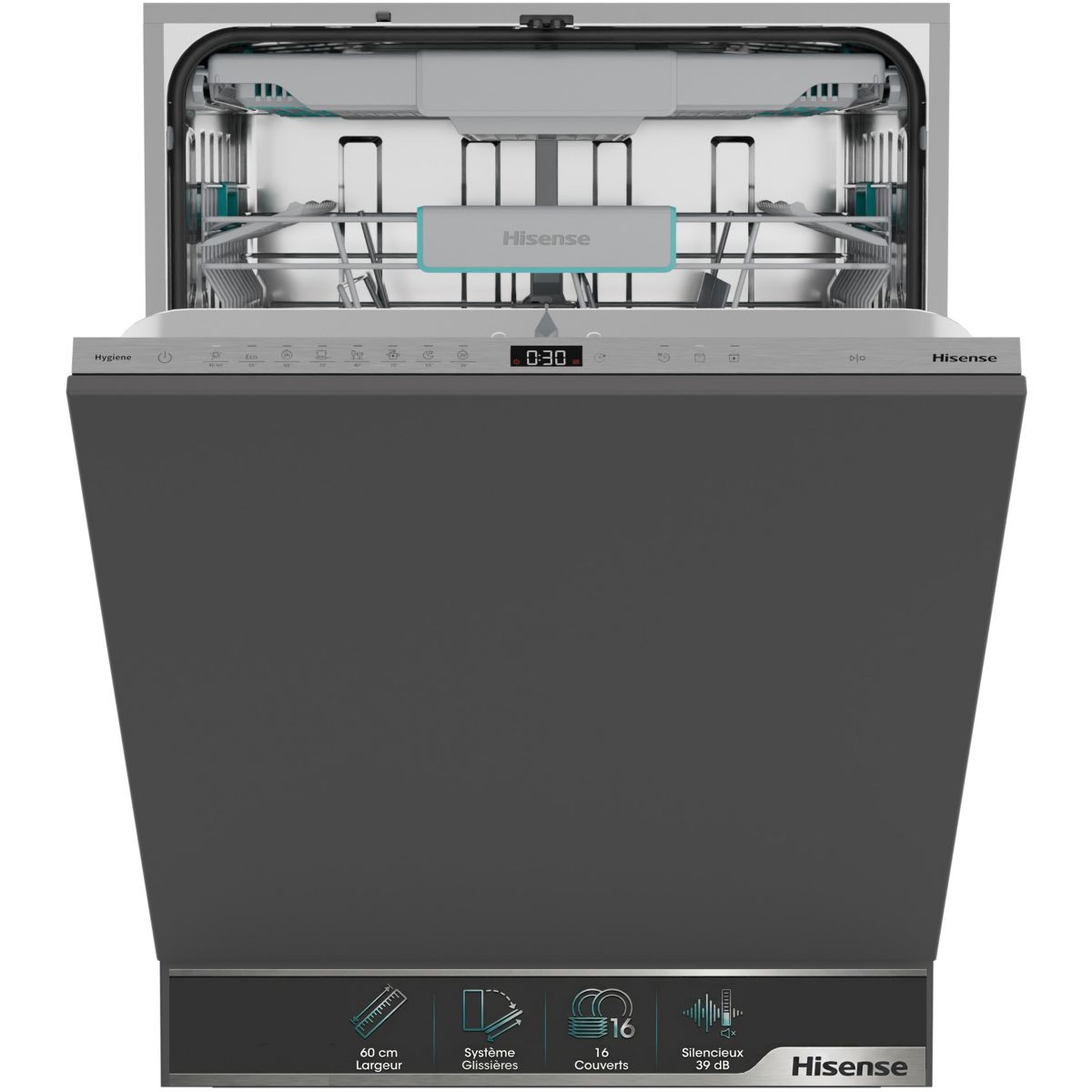 Lave vaisselle encastrable HV16A couleur unique, HISENSE