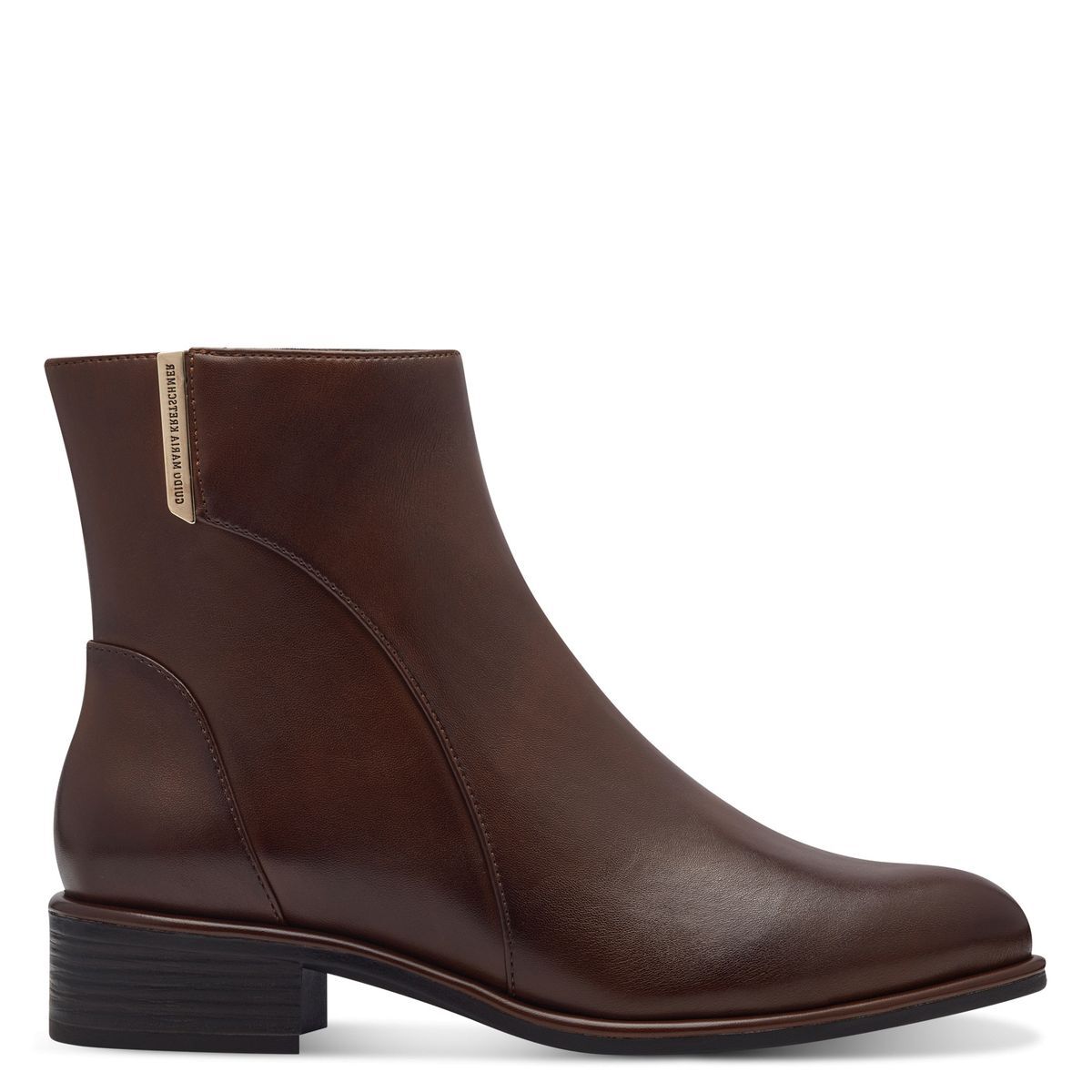 Bottine zippée marron, MARCO TOZZI