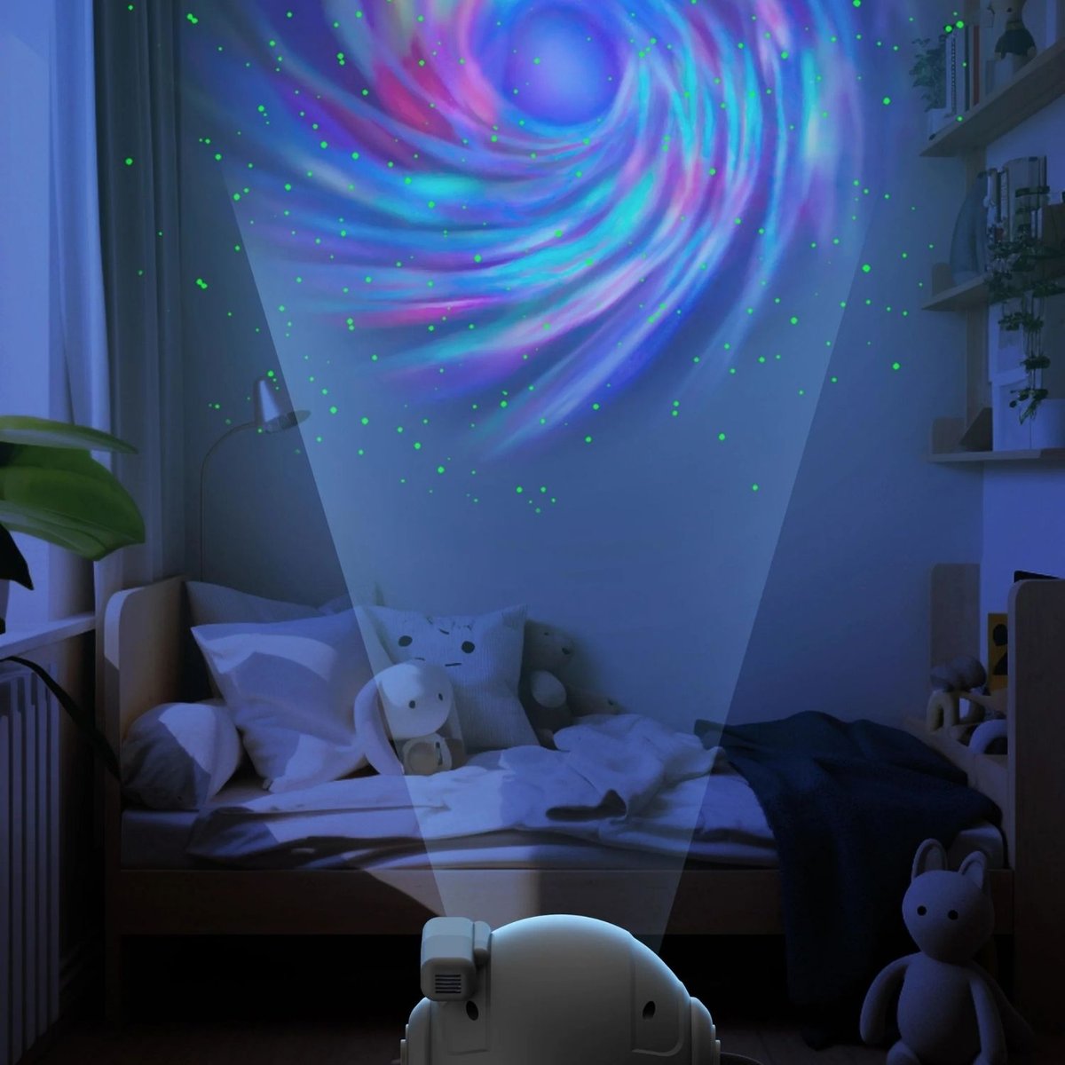 Projecteur Stellar blanc, gris, bleu, MOB