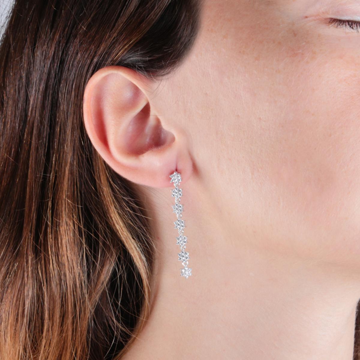 Boucles D'oreilles En Argent 925 Star Flower argent, BLUESPIRIT