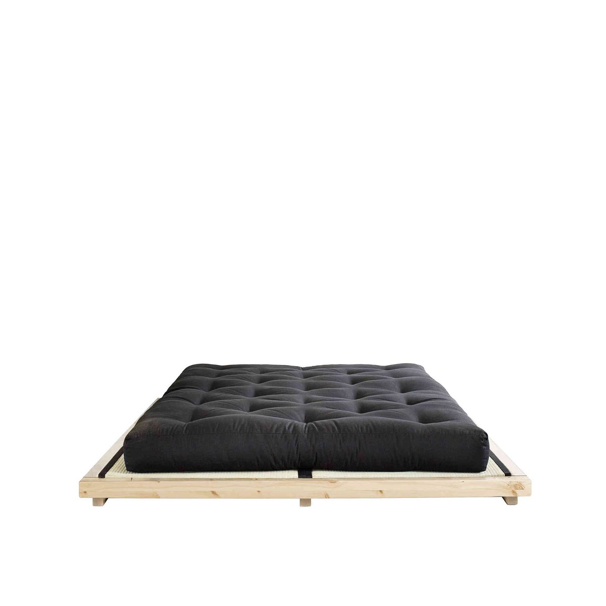 Lit futon en pin, avec tatami et matelas bois clair, KARUP DESIGN