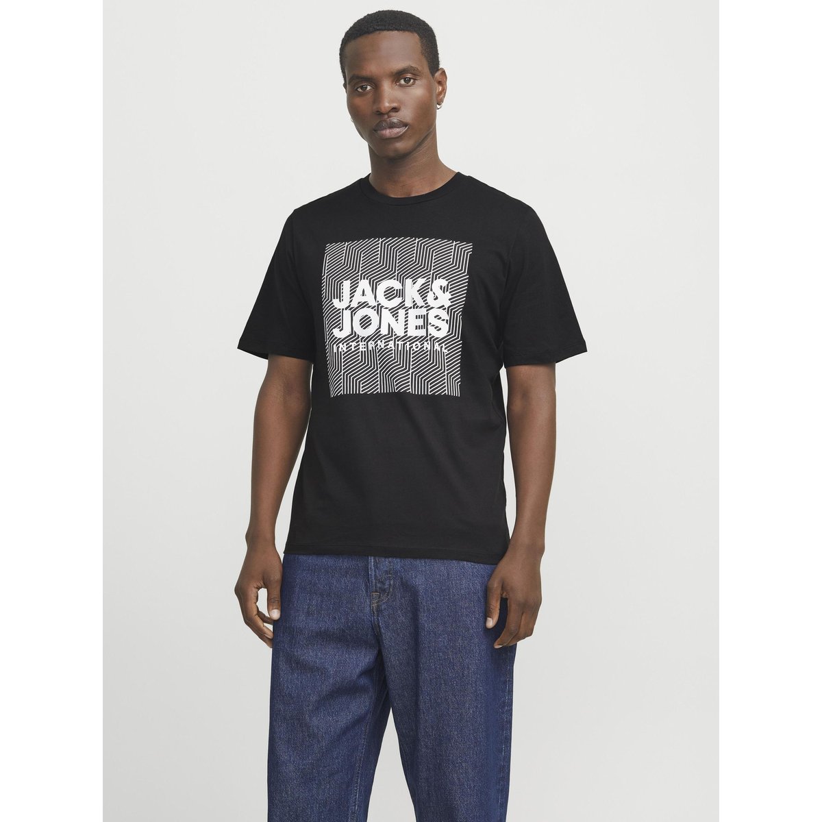 T-Shirt noire - black, JACK & JONES