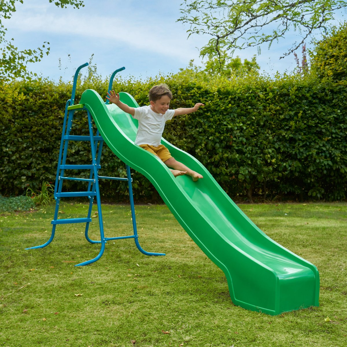 Toboggan 5 marches vert - bleu, TP TOYS