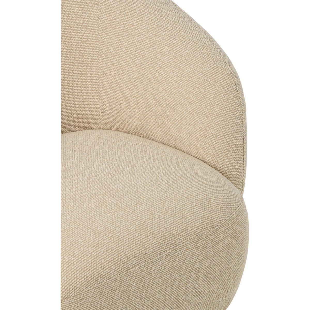 Chaise longue pivotante en tissu écru, RECOLLECTION