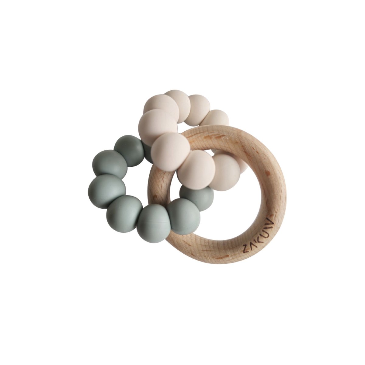 Anneau de dentition beige, bleu, ZAKUW