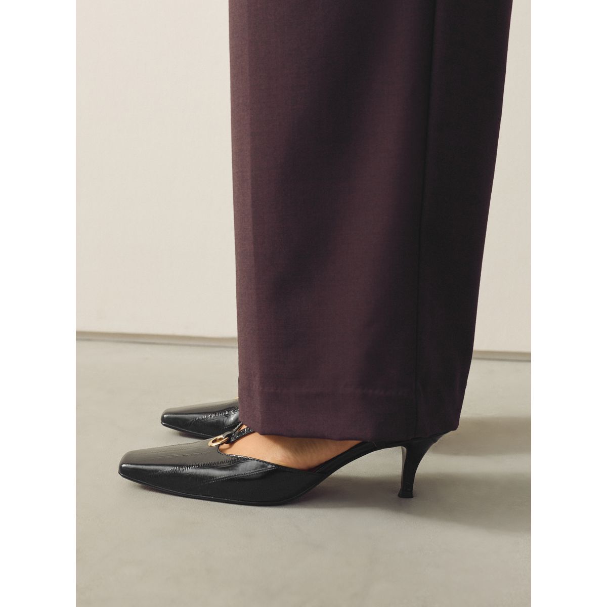 Chaussures en cuir forever comfort® à bride noir, NEXT