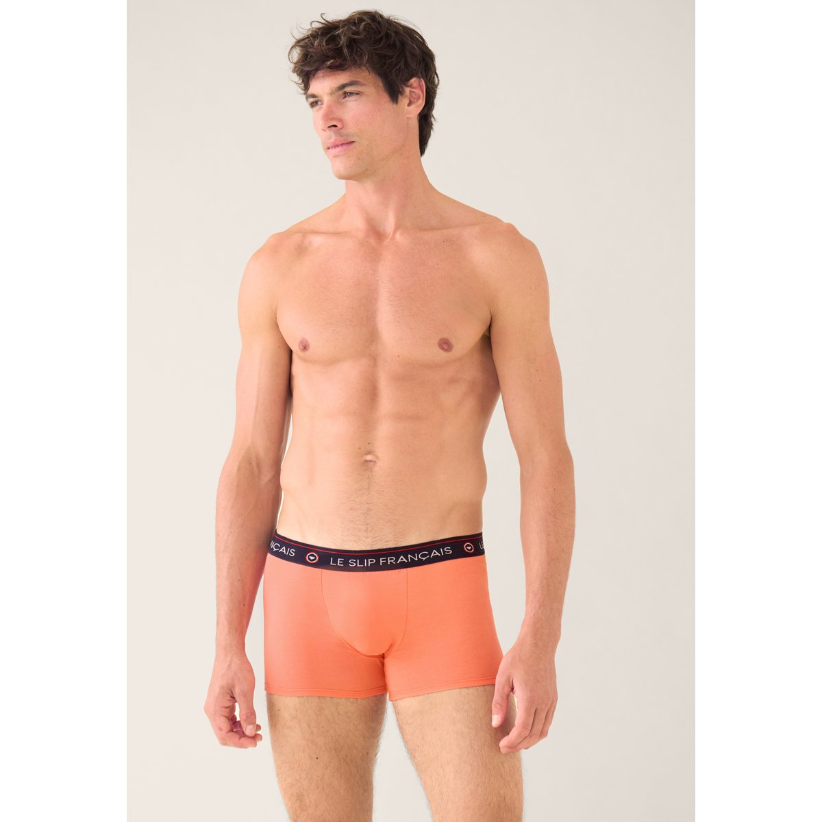 Boxer rose en coton Redoutable rose peche, LE SLIP FRANCAIS