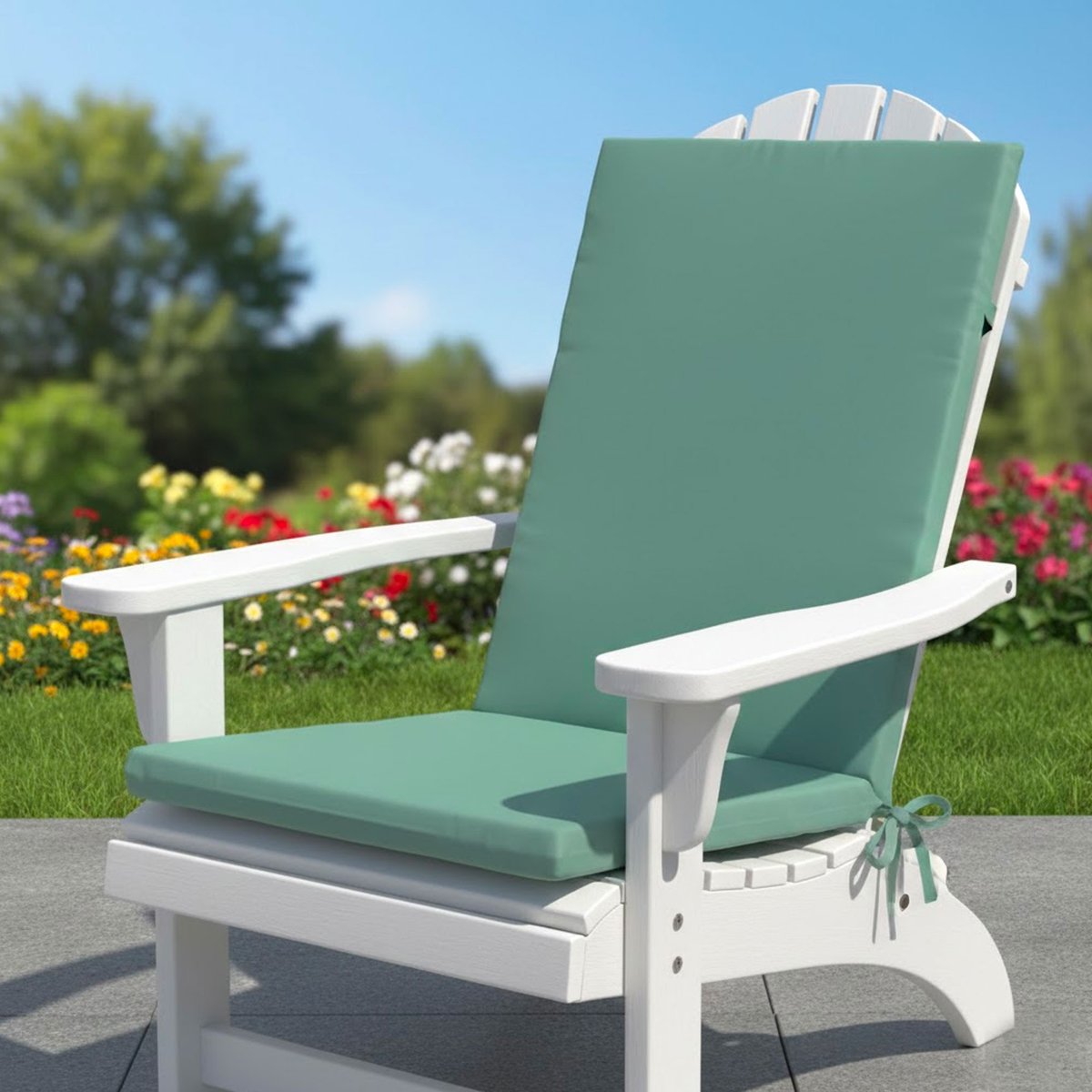 Coussin pour fauteuil de jardin vert 120x50x3cm vert, WADIGA