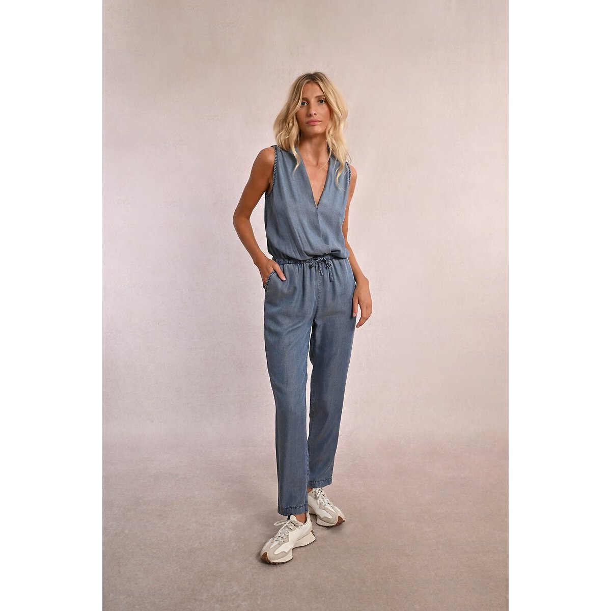 Denim Jumpsuit Trousers blue denim, MOLLY BRACKEN