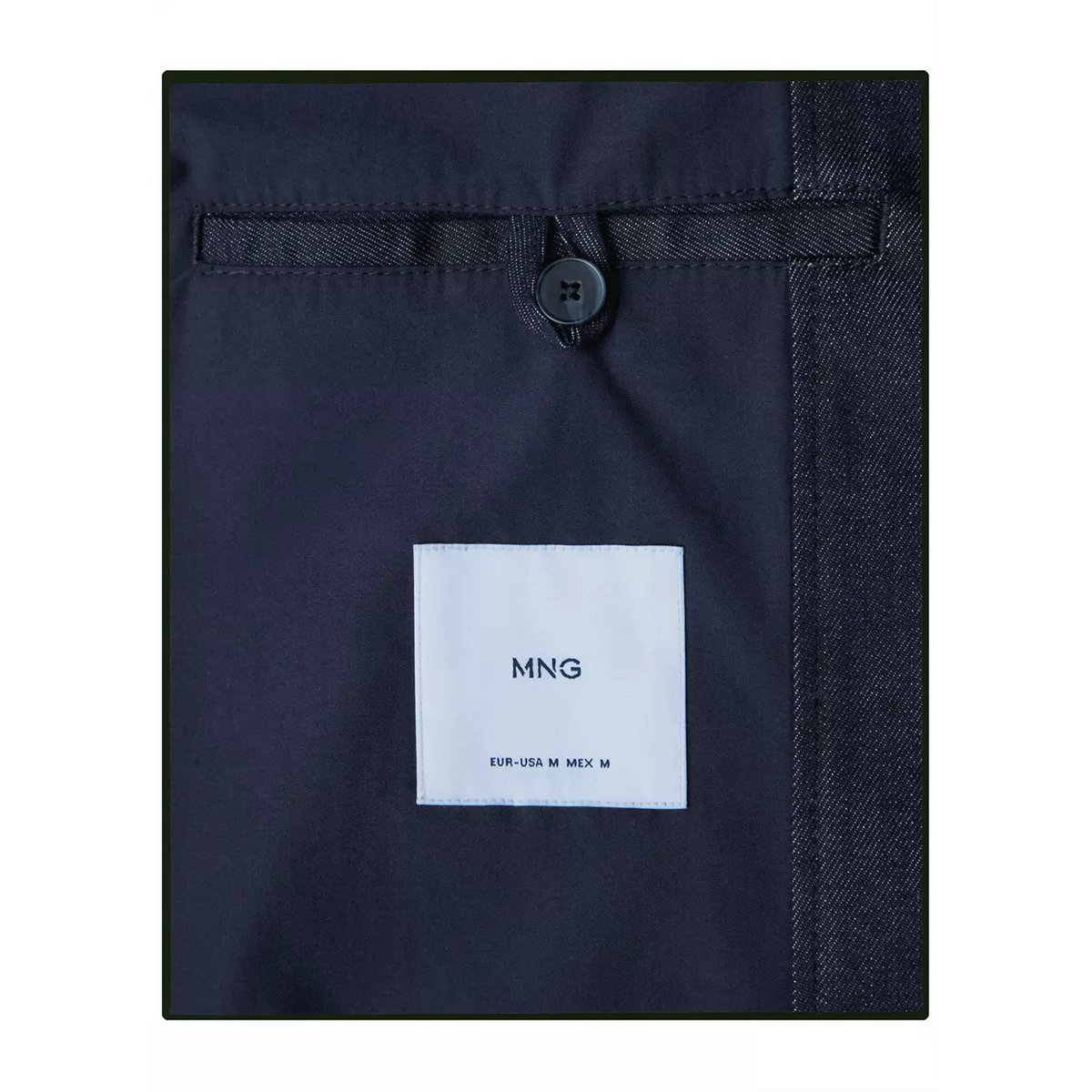 Veste en denim de coton bleu, MANGO MAN