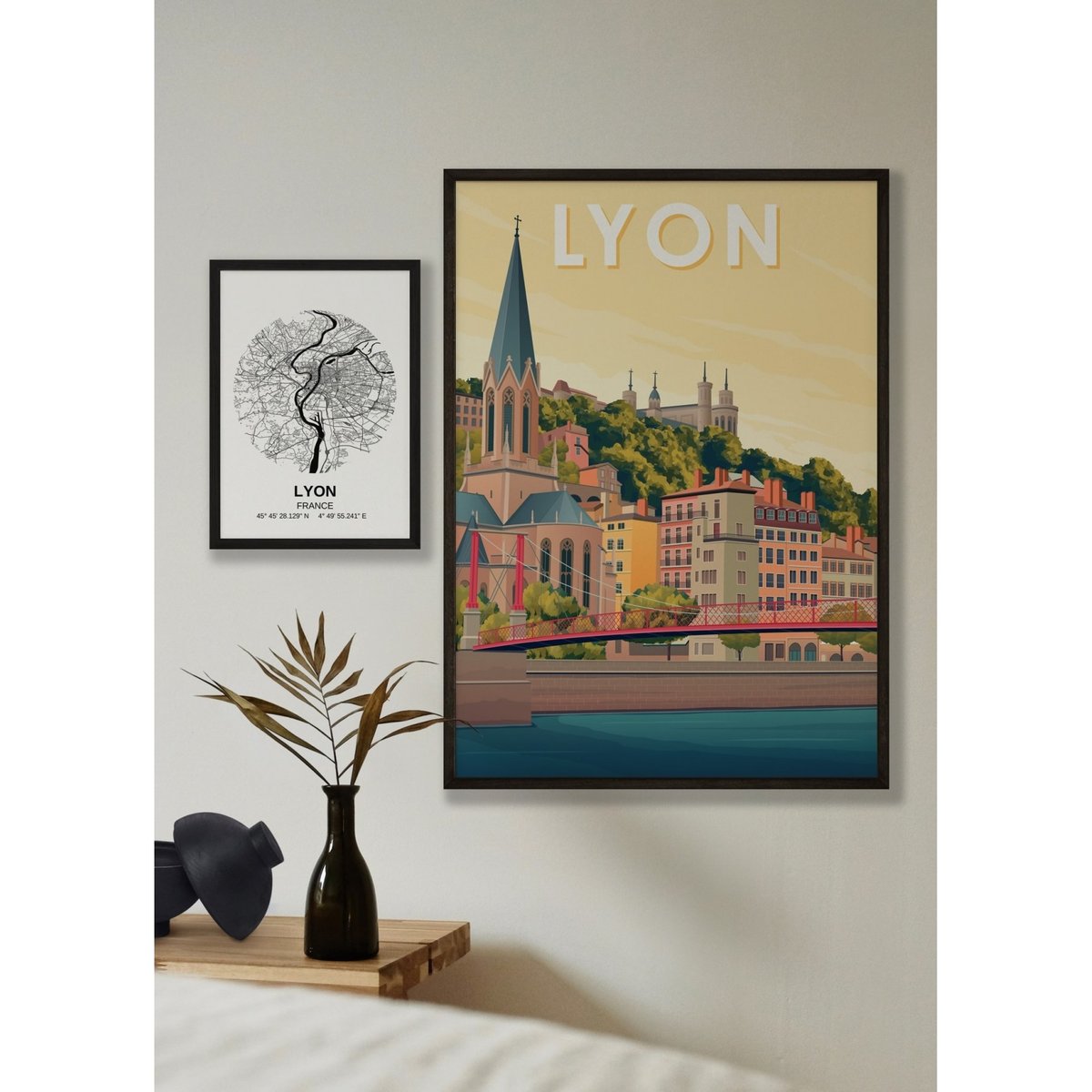 Affiche ville Lyon 5 blanc, L'AFFICHERIE
