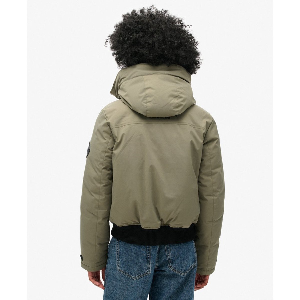 Bomber rembourré City vert olive poudré, SUPERDRY