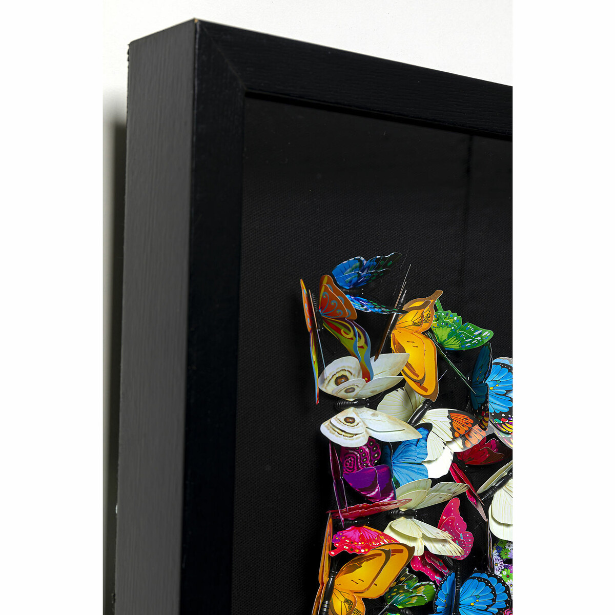 Cornice decorativa Farfalla 120x120cm nero , KARE DESIGN