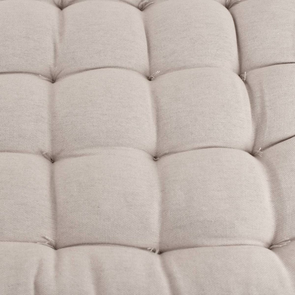 Lot de 4 galettes de chaise en coton à motifs beige, ORNAMI