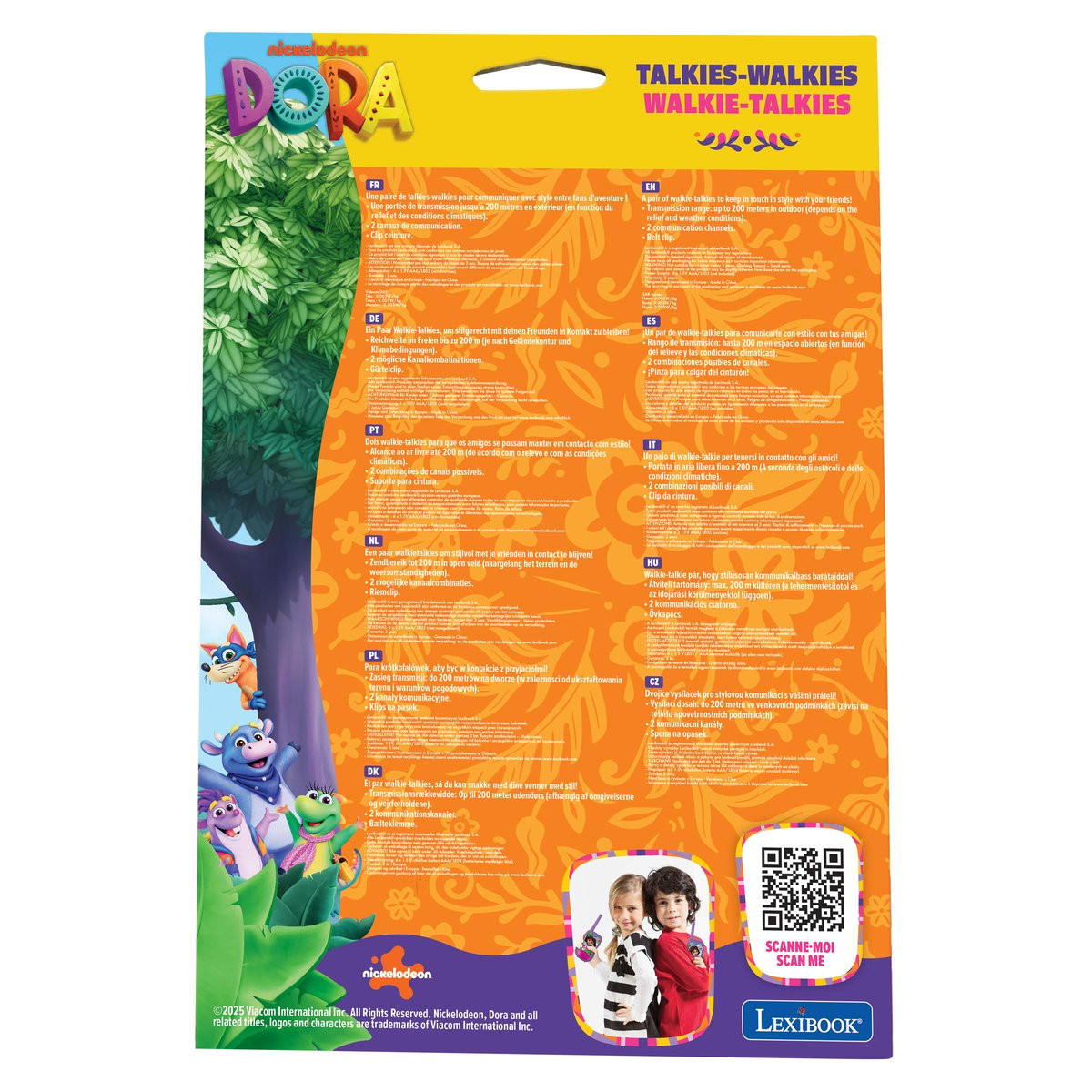 Talkies-walkies Dora 3D rose, LEXIBOOK