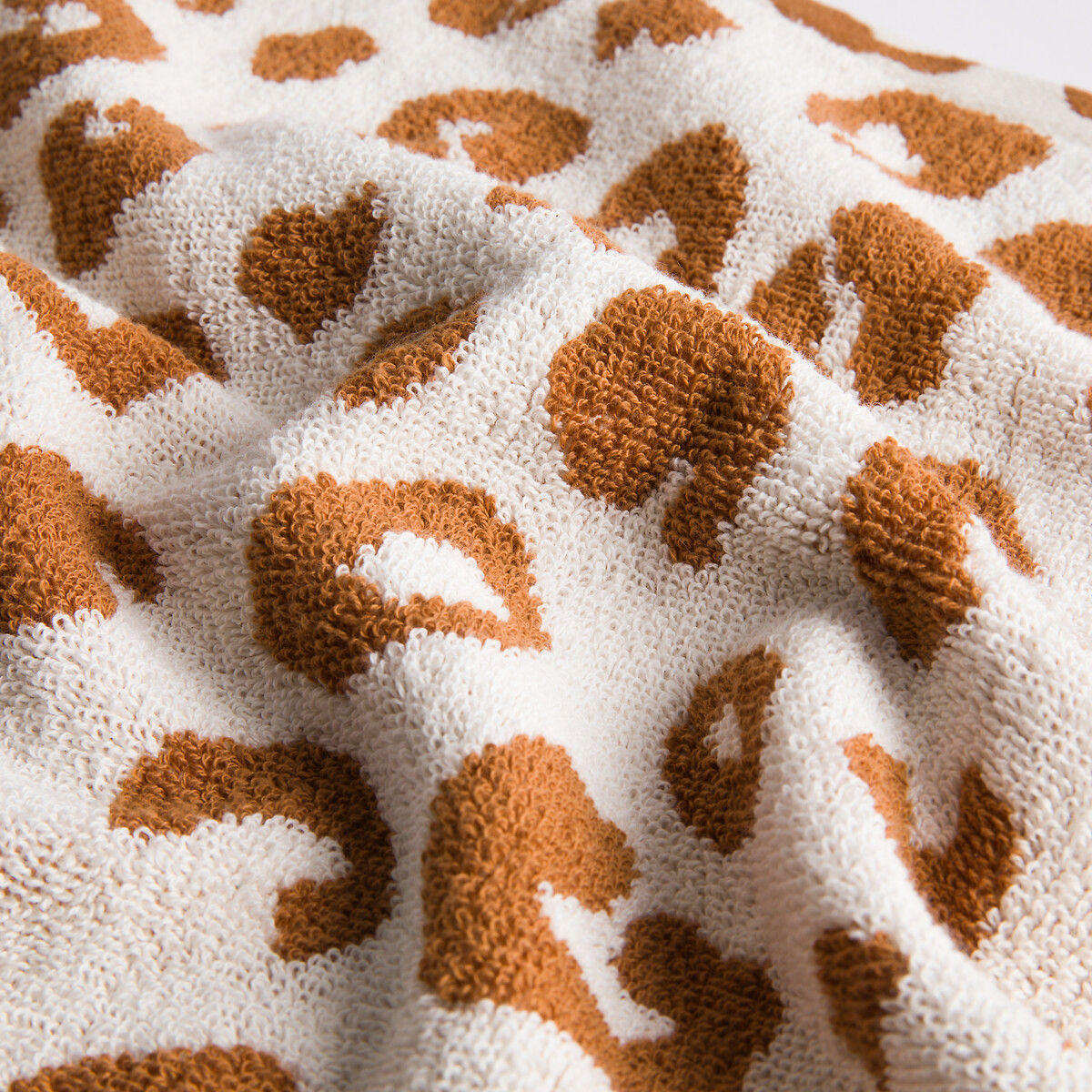 Zani Bouclé Towelling Maxi Bath Sheet leopard print, LA REDOUTE INTERIEURS